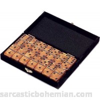 Domino Double 6 Gold Marbleized Tiles Jumbo Tournament Size B001G0DB5E